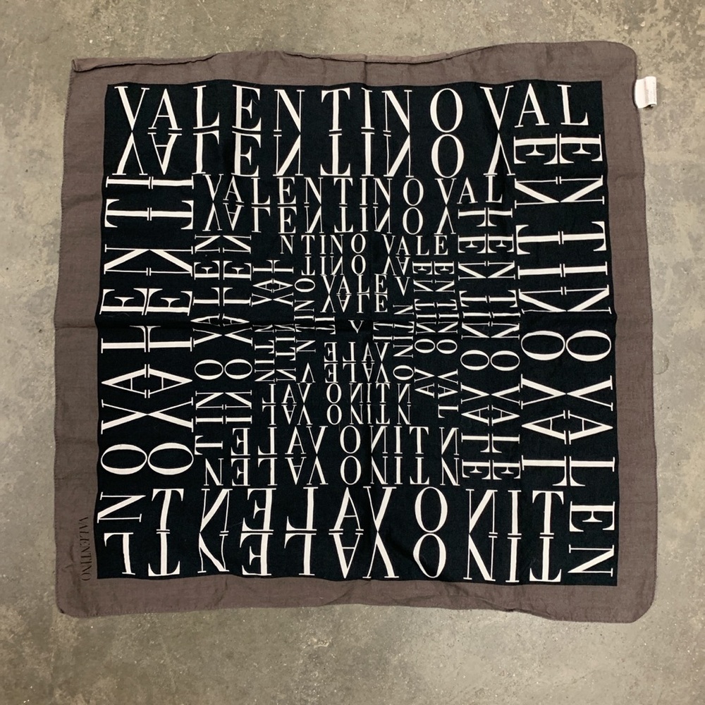 Brown and Black Valentino Handkerchief